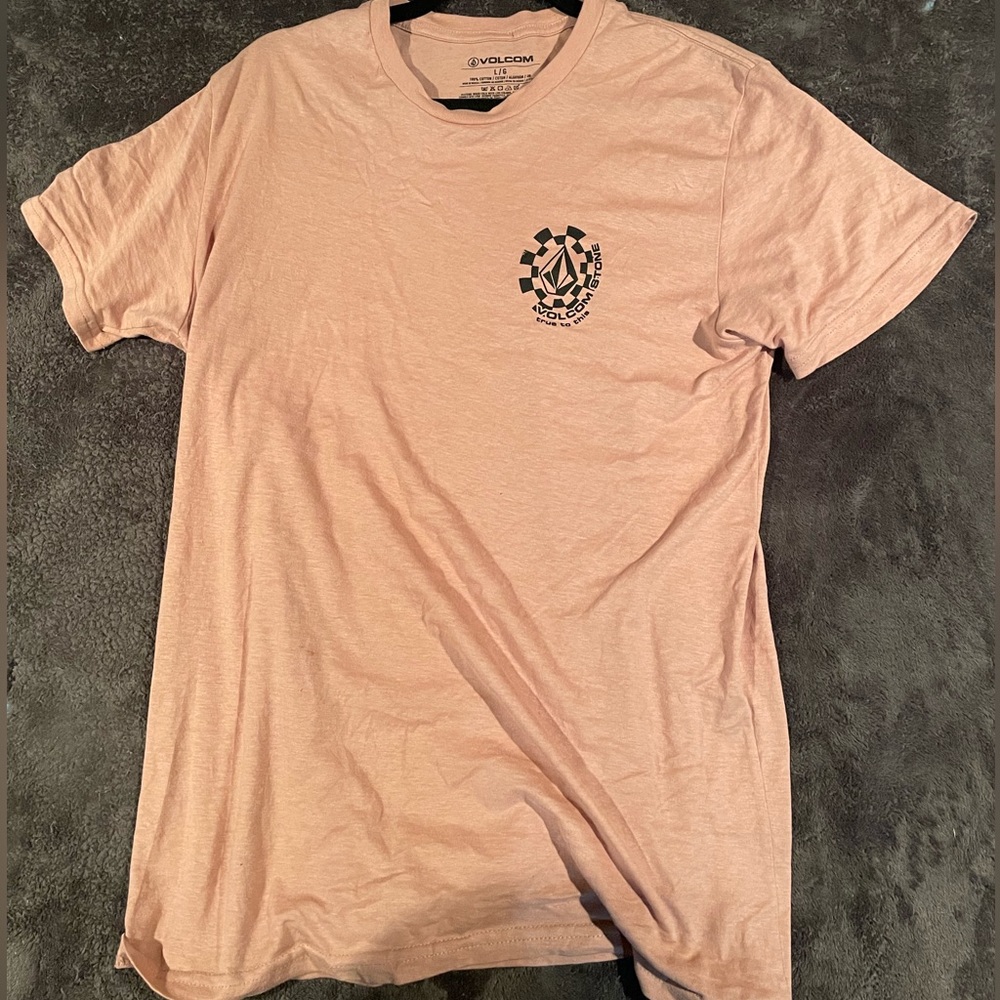 Used Pink Volcom Short Sleeve